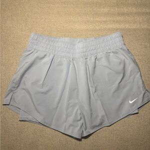 Nike One Women's Dri-FIT High-Waisted 3" 2-in-1 Shorts; Large